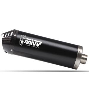 Escape Mivv OVAL negro con tapa de carbono Voge Valico 900 DSX 2024- Â· 3